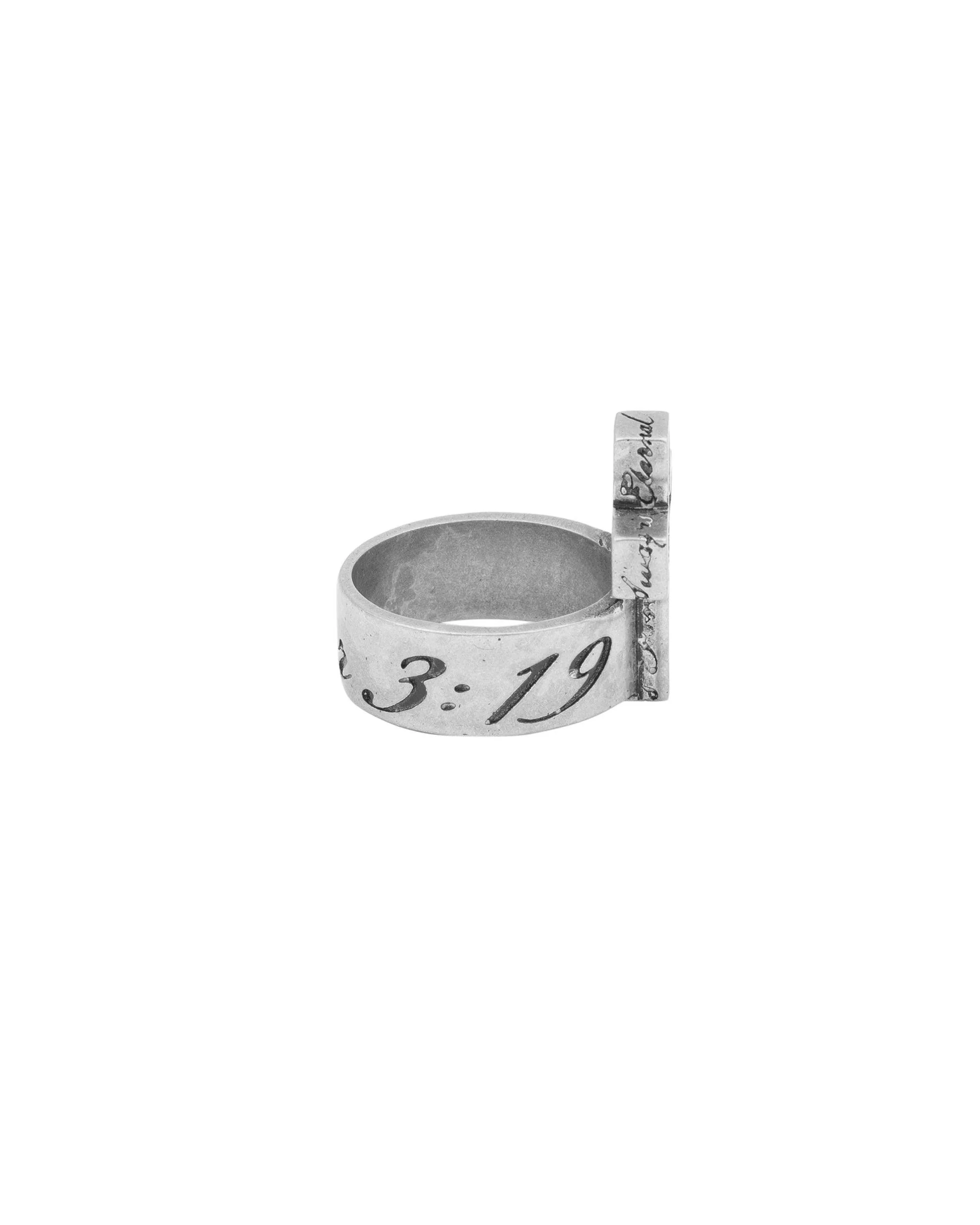3D Cross 925 Silver Ring - Image 3