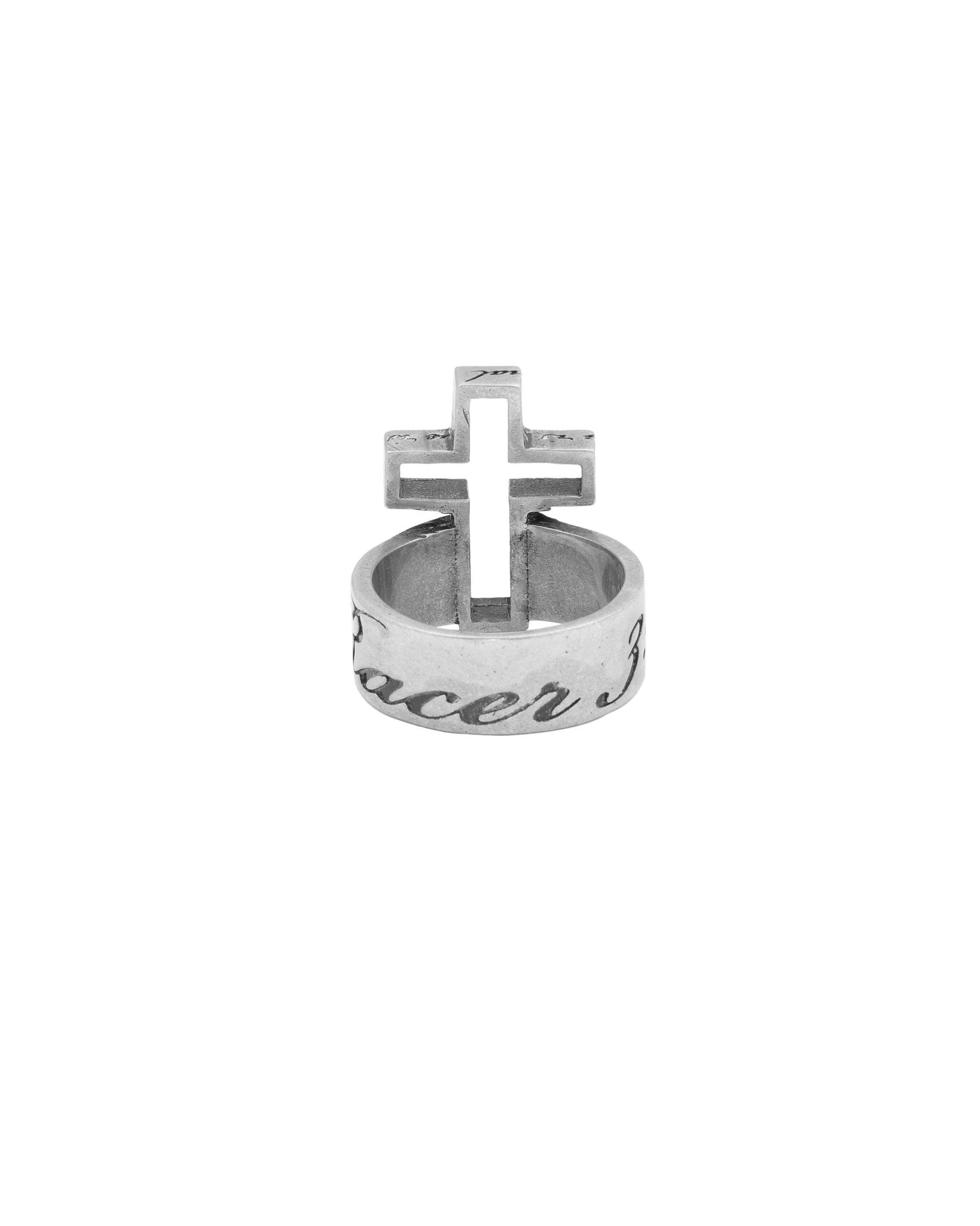 3D Cross 925 Silver Ring - Image 5