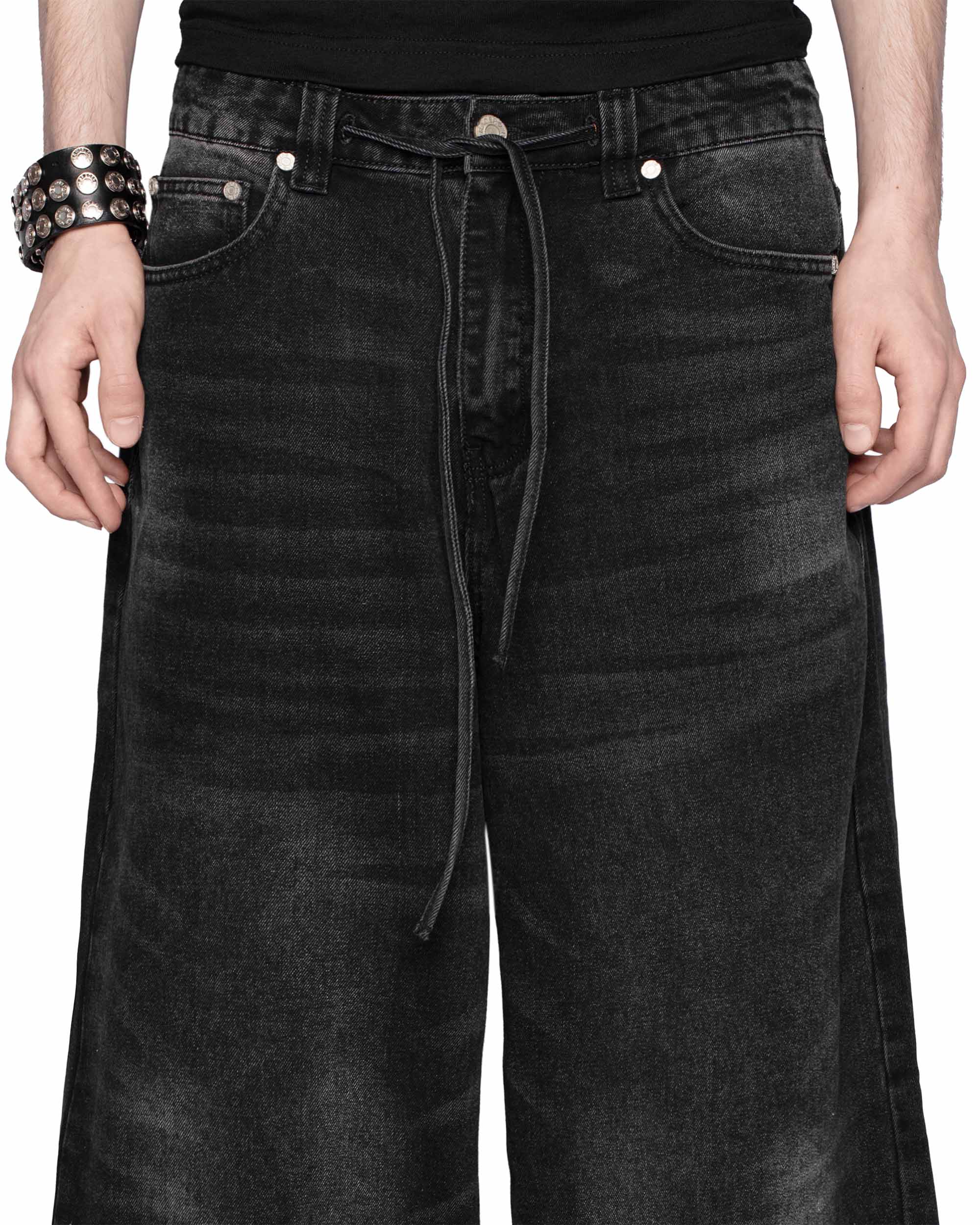 Black Ultra Wide Jeans - Image 4