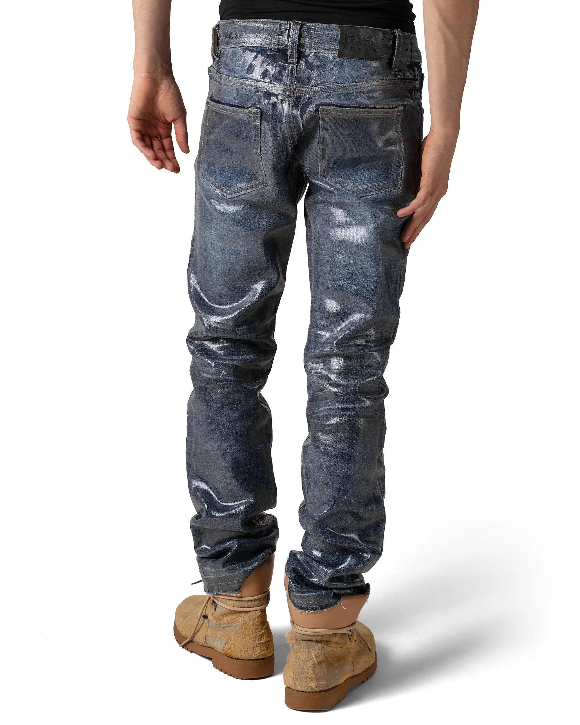 Waxed Slim Gloss Denim - Image 5