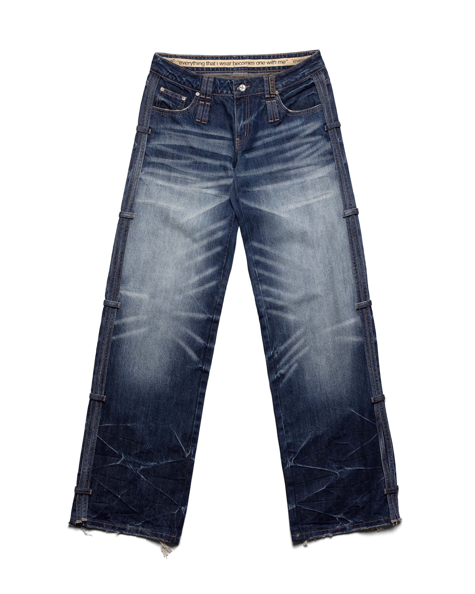 Dark Blue Transformer Track Denim - Image 7