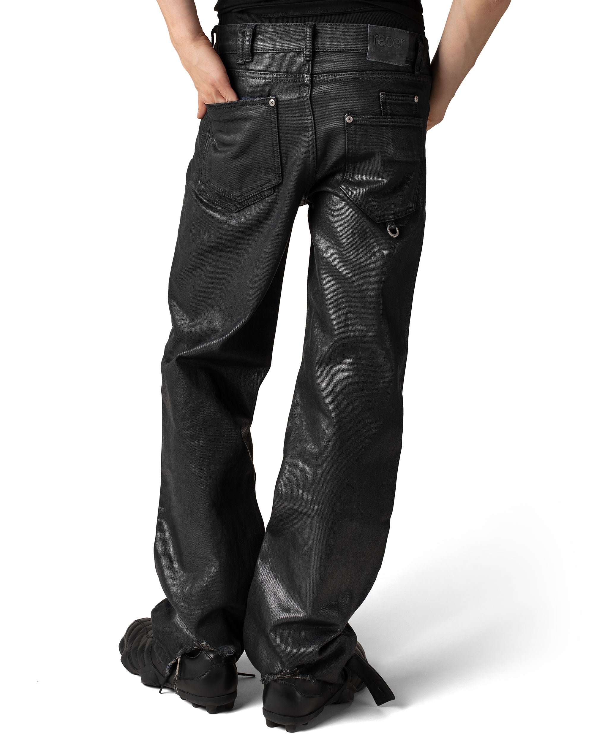 Coated Slim Low-Waist Denim - Image 4