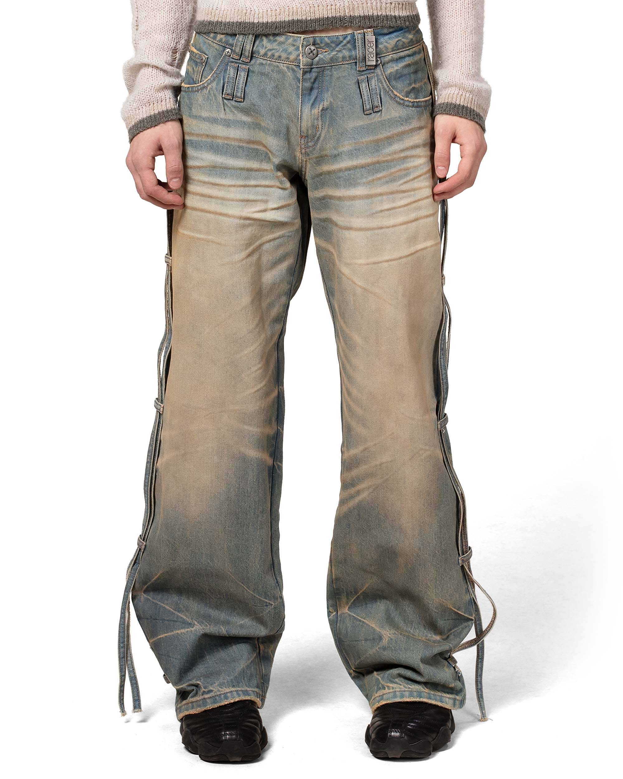 Light Blue Transformer Track Denim - Image 12