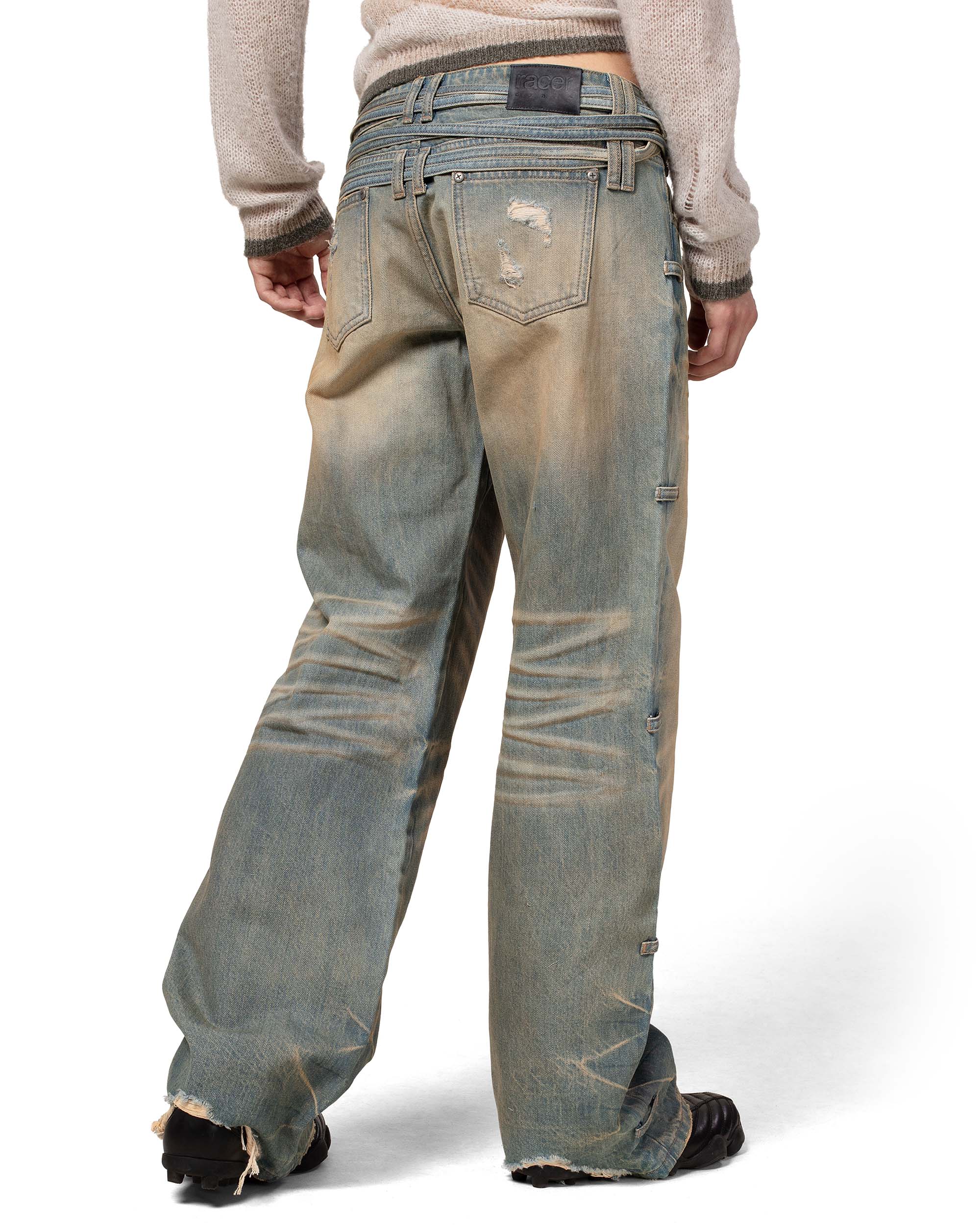 Light Blue Transformer Track Denim - Image 16