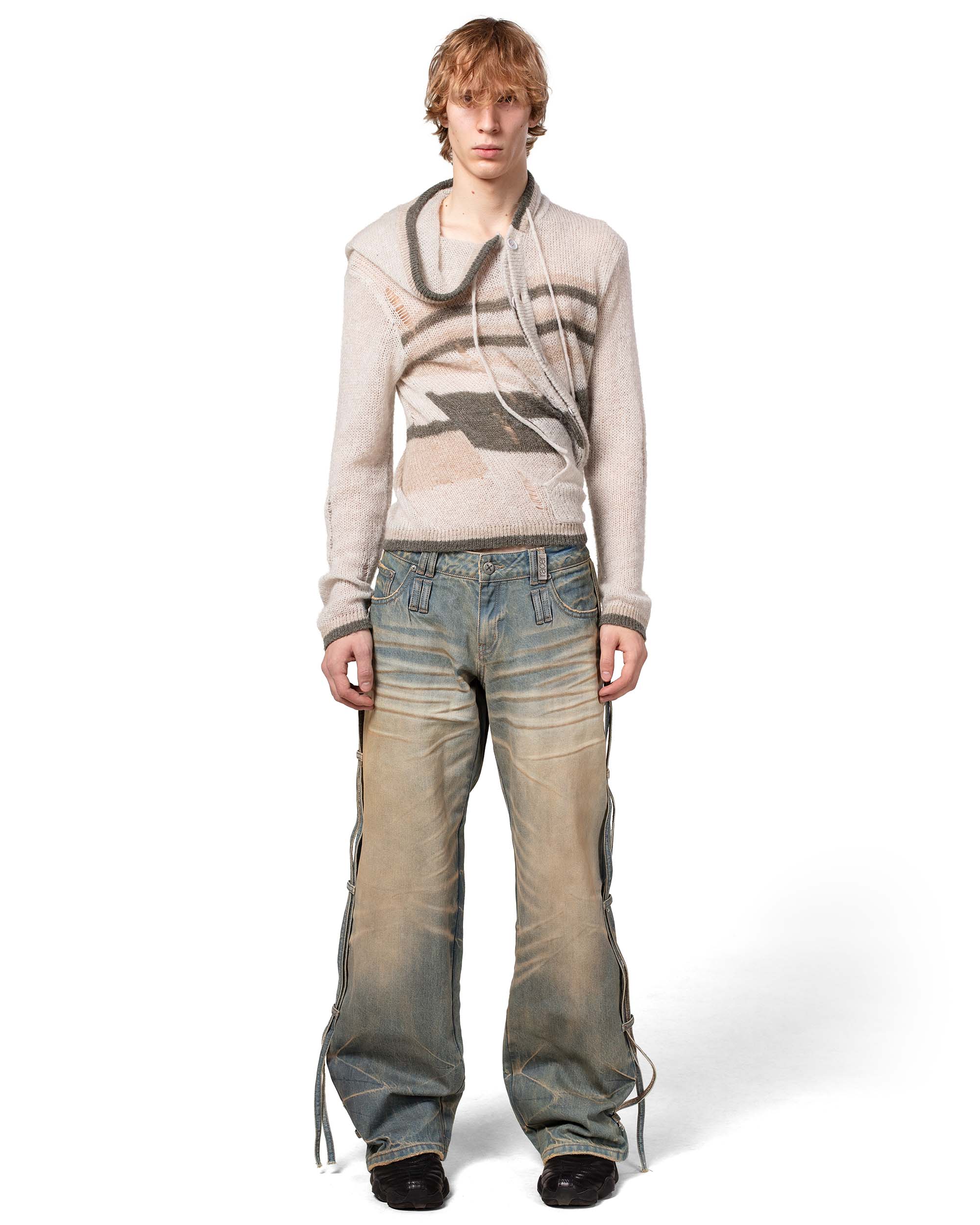 Light Blue Transformer Track Denim - Image 6