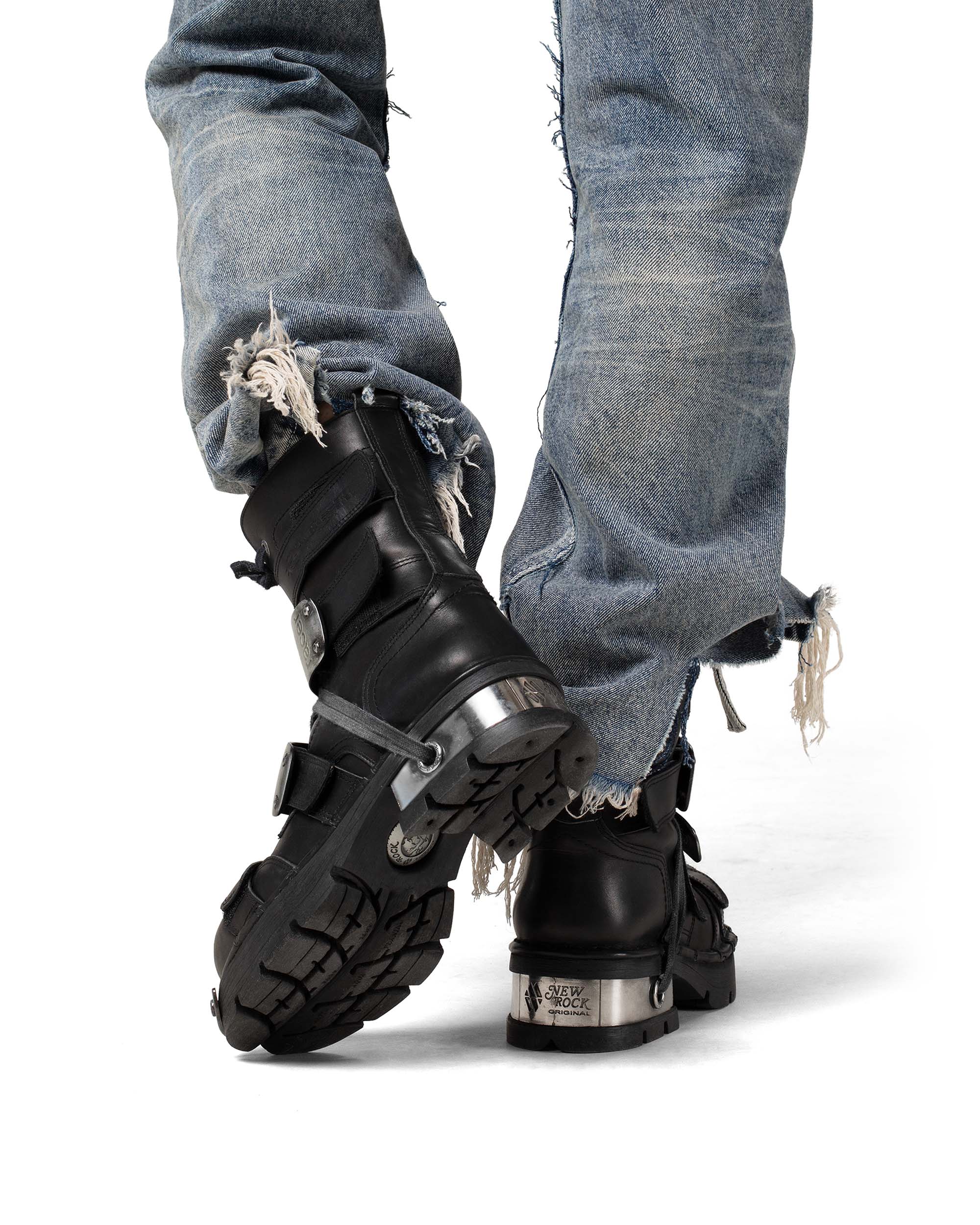 Racer x New Rock Black Boot - Image 4