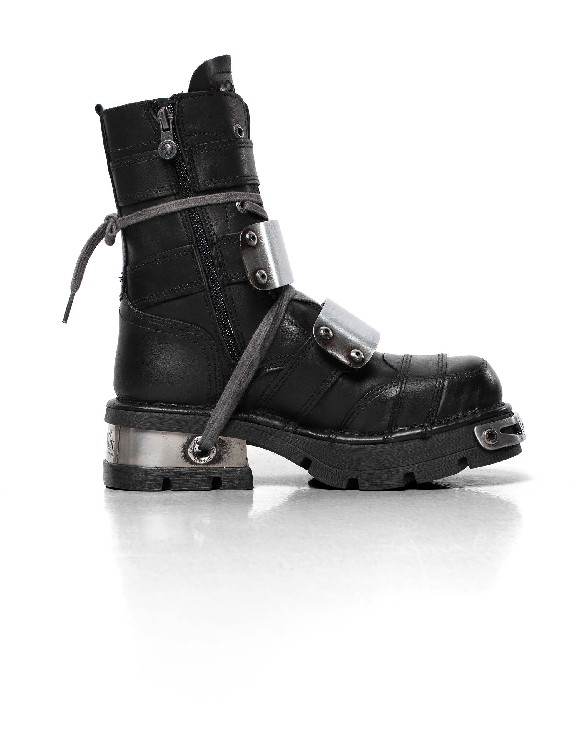 Racer x New Rock Black Boot - Image 5