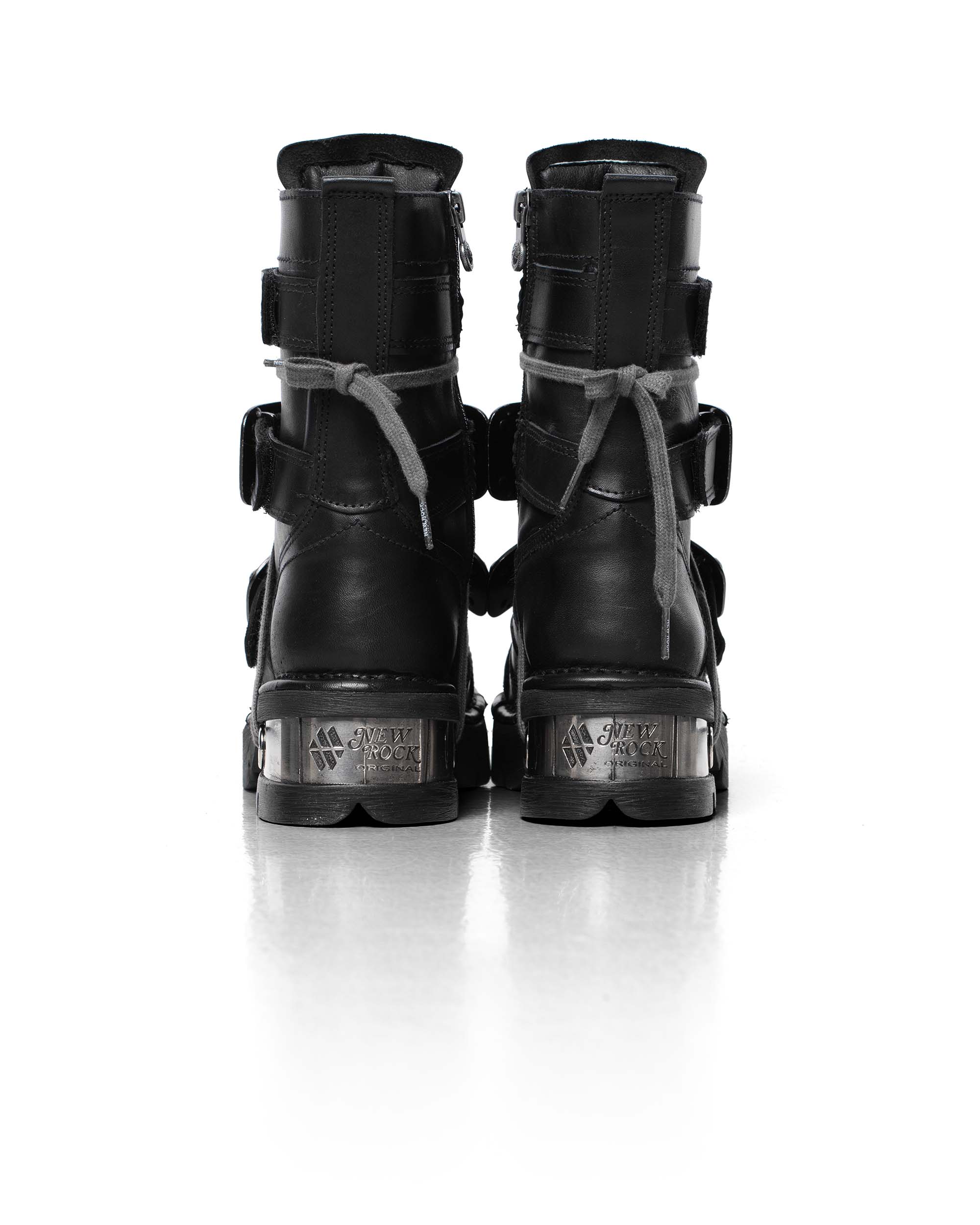 Racer x New Rock Black Boot - Image 9