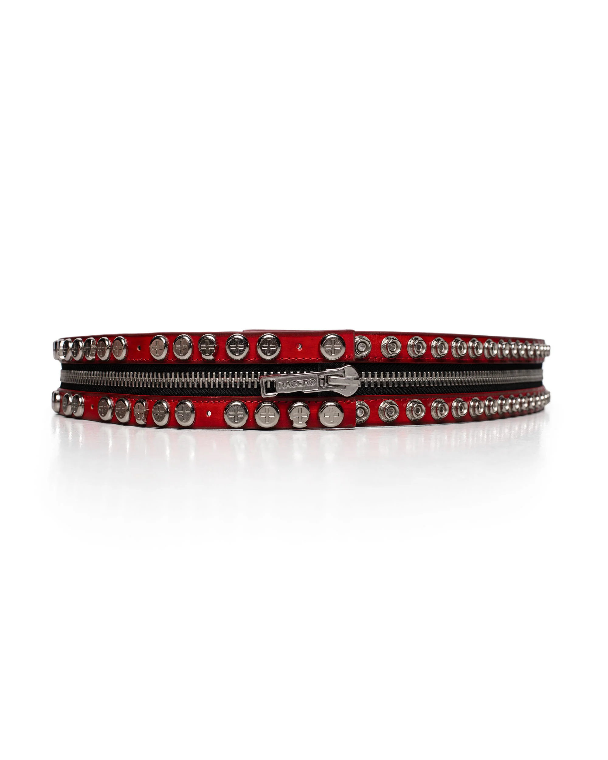 Red Split Button Belt - Image 7