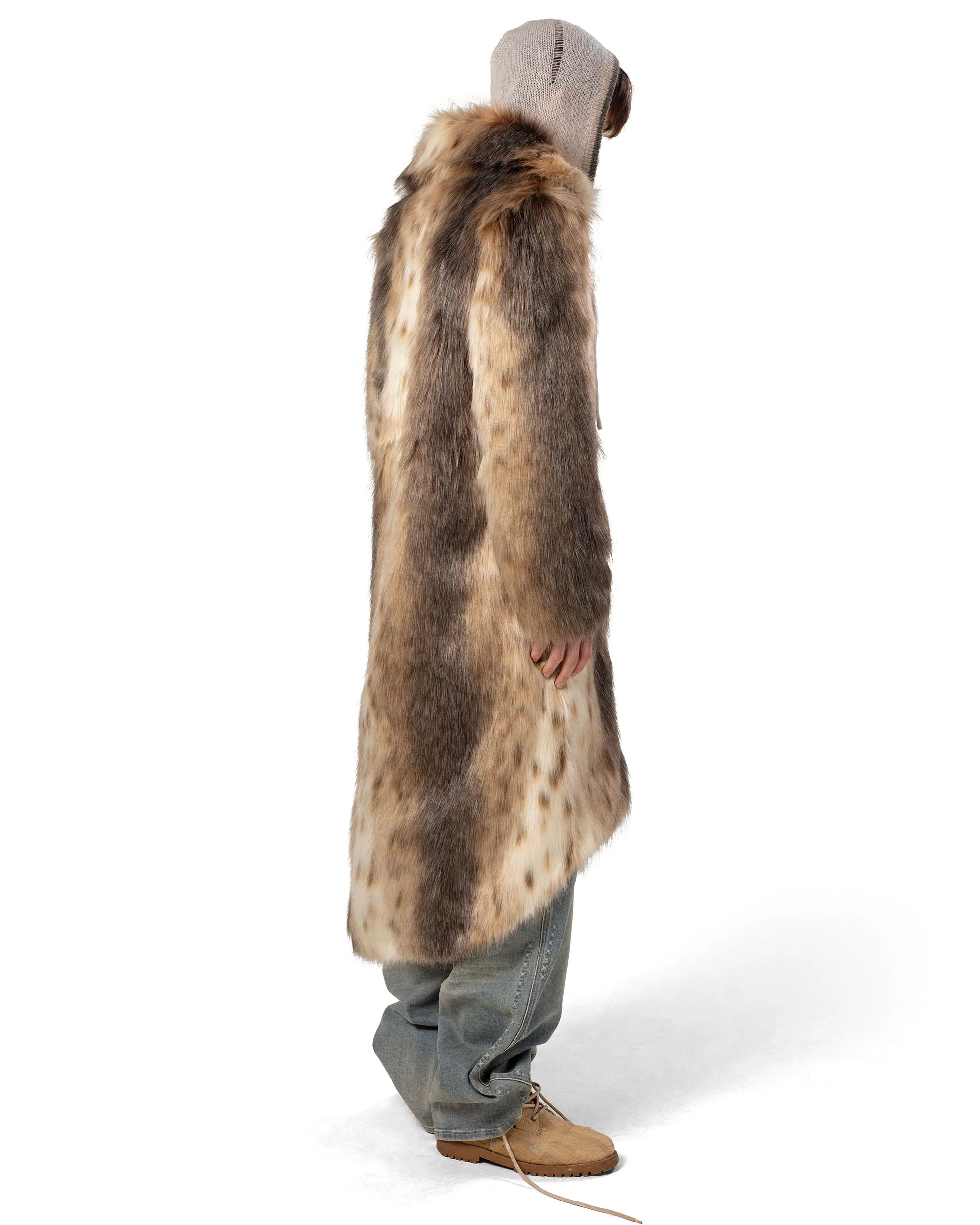 Long Coyote Fur Coat - Image 9