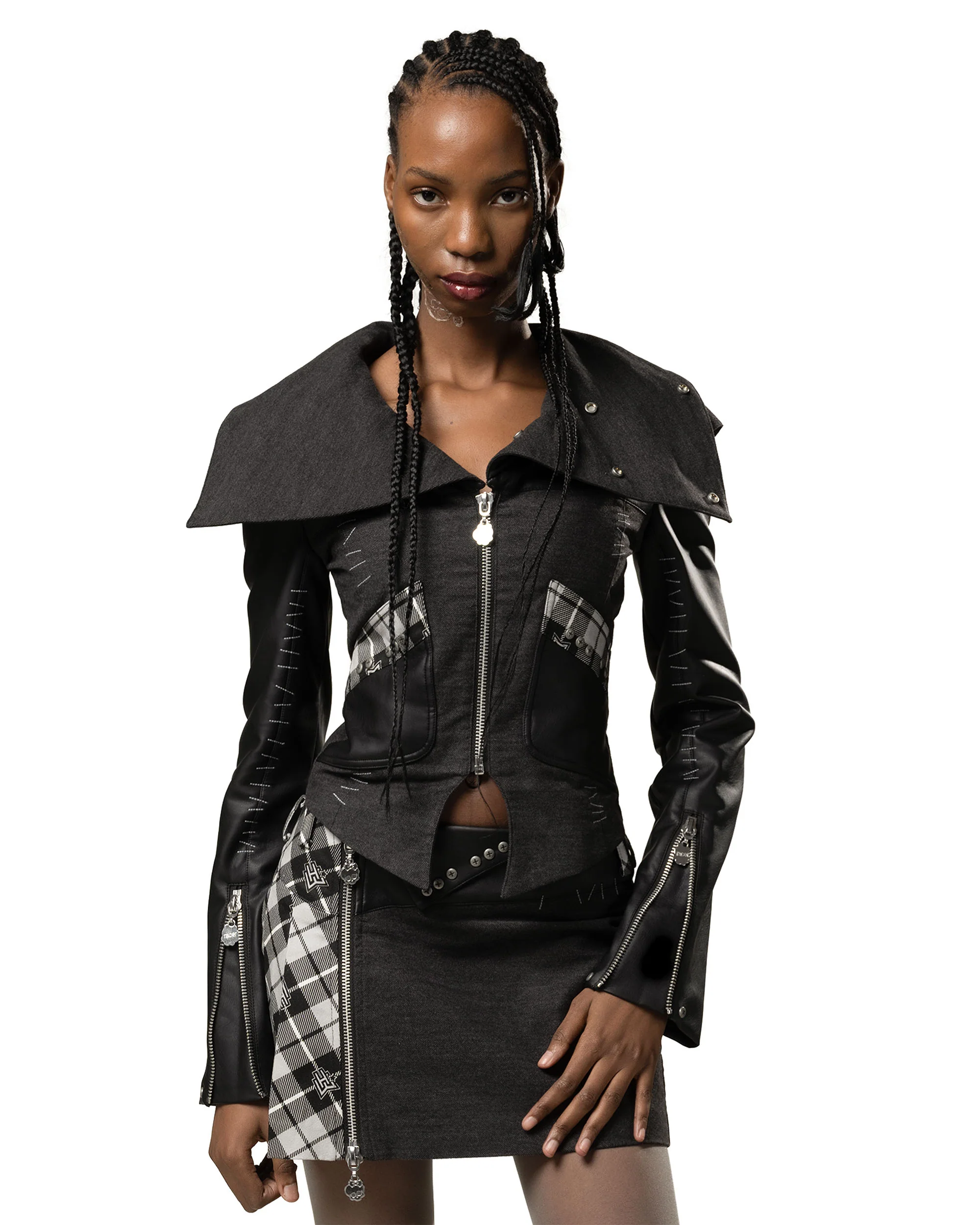 Monster High™ x Racer Frankie Plaid Jacket - Image 3