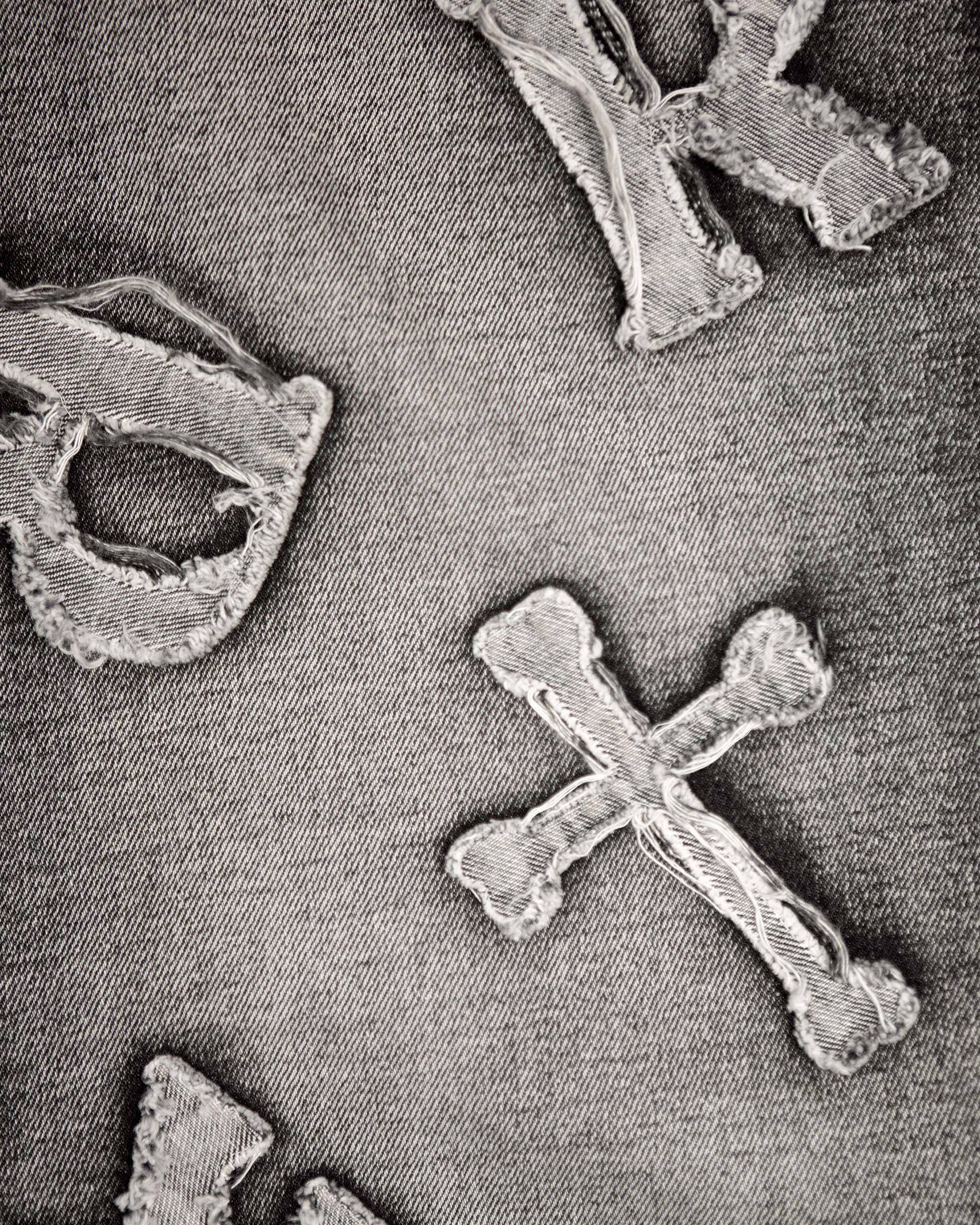 Washed Black Patch Denim - Image 6