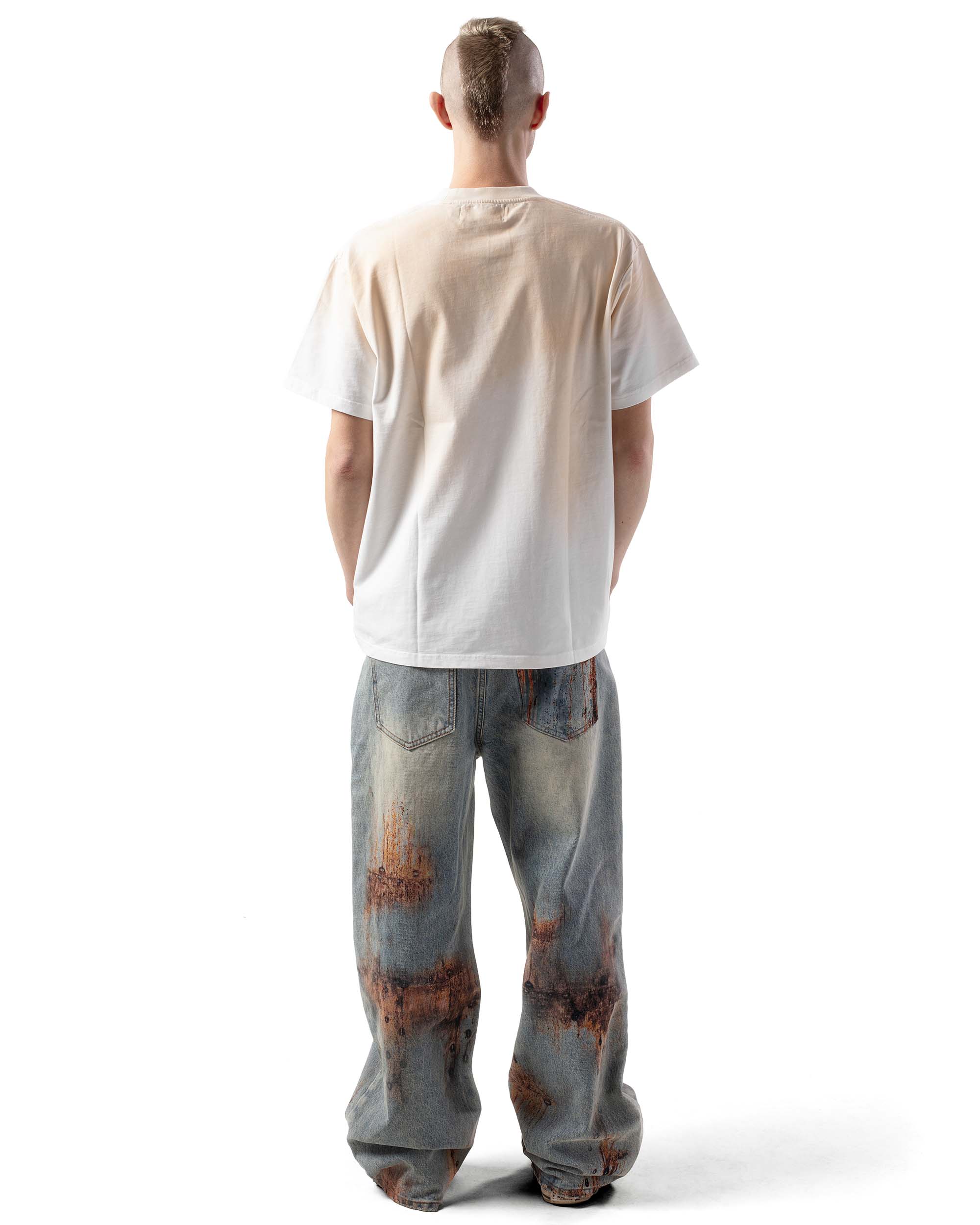 White Rust Cross T-Shirt - Image 5